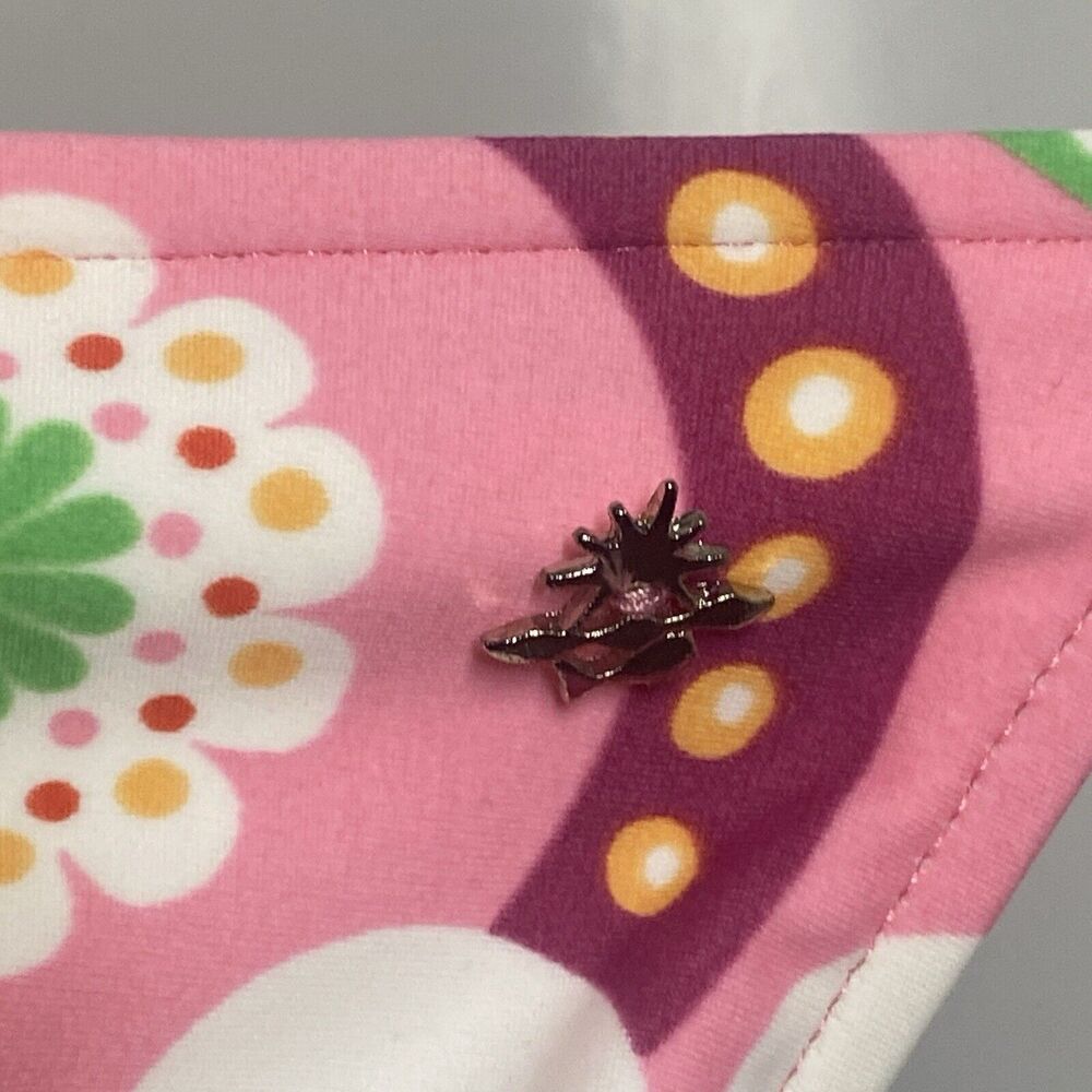 Cia.Maritima Bikini Brazilian 2-pc Women S Pink Floral in Puffy Star Pin Cheeky - Picture 6 of 12